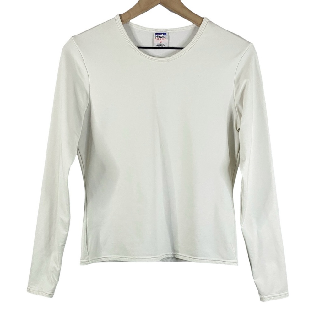 Women's Patagonia Capilene Midweight Crewneck Baselayer in Off White Size Medium
